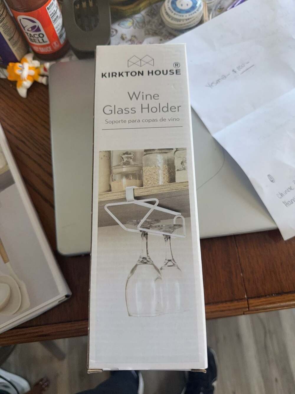 Under Cabinet Stemware Wine Glass Racks Wine Glass Hanging no Drilling Kitchen W